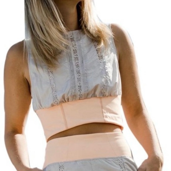 Free People Movement Oh Hey Crop Top In Chai Tea Size Small - Picture 1 of 9